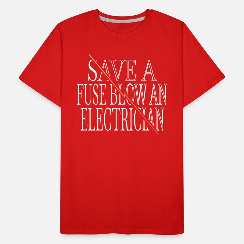 Lineman Computer Electrical Engineering Profession Men's Premium Organic T-Shirt