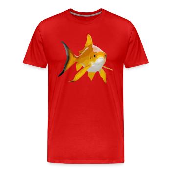Goldfisch - Männer Premium Bio T-Shirt - Rot - Vorne - Damien (186cm)