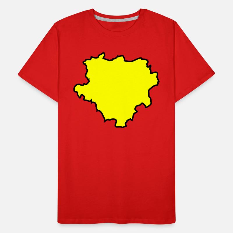 Dortmund Map Map 02 Men's Premium Organic T-Shirt
