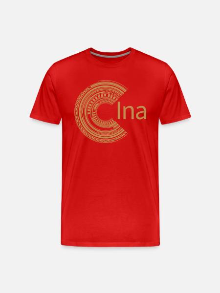 Für Ina - Männer Premium Bio T-Shirt - Rot