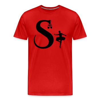 Ballerina-Brief - Männer Premium Bio T-Shirt - Rot - Vorne - Damien (186cm)