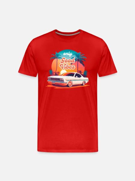 Design Summer Retro - Men's Premium Organic T-Shirt - red