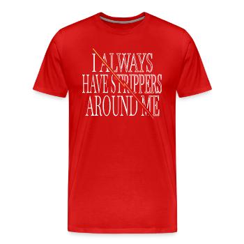bavoir électricien idée cadeau d’anniversaire génial - T-shirt bio Premium Homme - rouge - Devant - Damien (186cm)