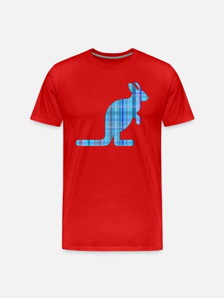 Känguru - Männer Premium Bio T-Shirt - Rot