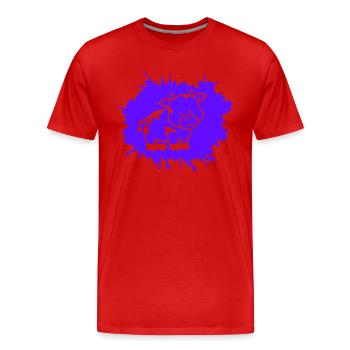 kuh klecks - Männer Premium Bio T-Shirt - Rot - Vorne - Damien (186cm)