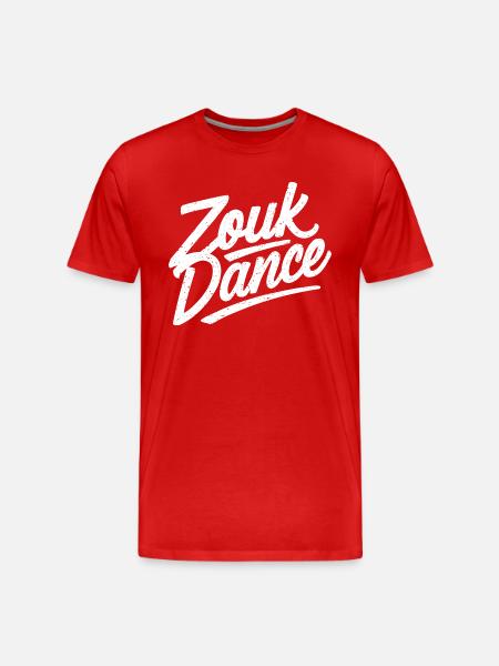 Zouk Dance Gift - Men's Premium Organic T-Shirt - red