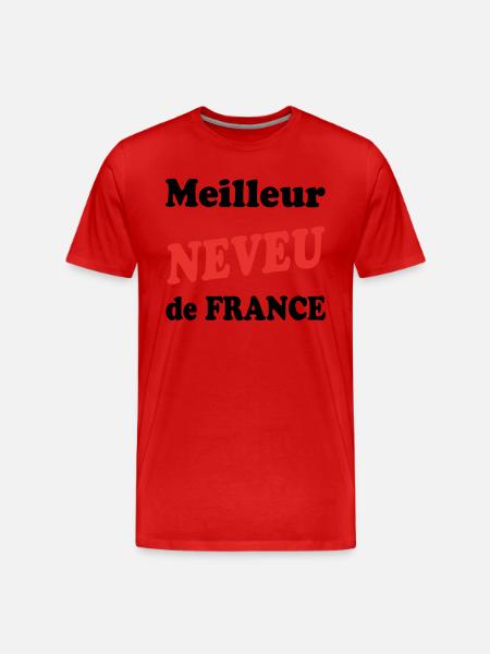 Bester Neffe Frankreichs - Männer Premium Bio T-Shirt - Rot