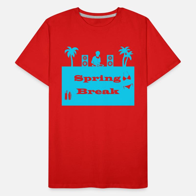 spring break bleu clair T-shirt bio Premium Homme