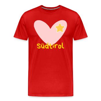 Séjours au ski - Tyrol du Sud - Vacances au ski - Ski - Tyrol - T-shirt bio Premium Homme - rouge - Devant - Damien (186cm)
