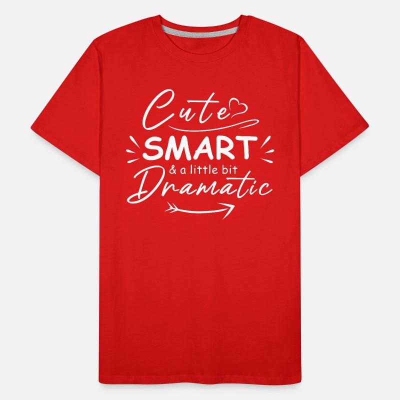 Niedlich, klug und ein bisschen dramatisch Männer Premium Bio T-Shirt