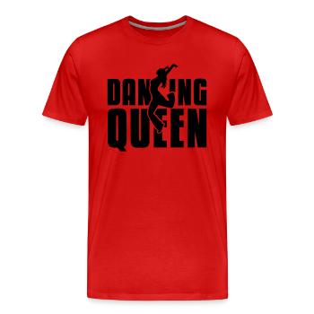 dancing queen - T-shirt bio Premium Homme - rouge - Devant - Damien (186cm)