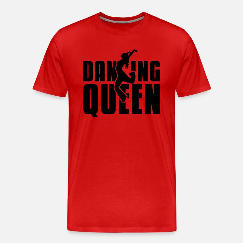 dancing queen - Männer Premium Bio T-Shirt - Rot