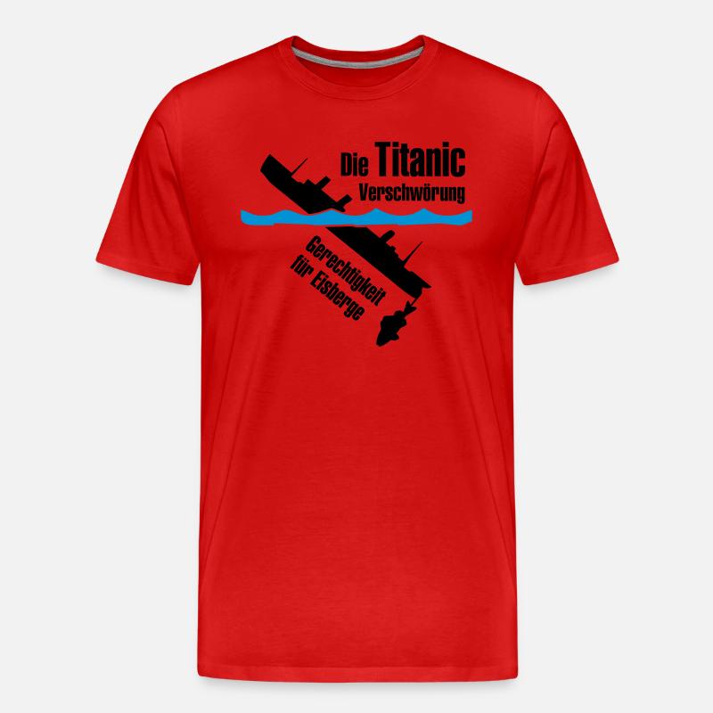 Titanic - Männer Premium Bio T-Shirt - Rot