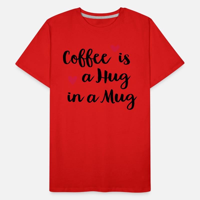 Kaffee Männer Premium Bio T-Shirt