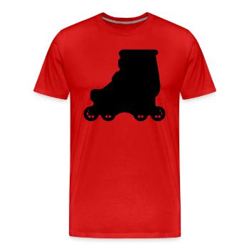 Inline Skate - Aggressive Skate - T-shirt bio Premium Homme - rouge - Devant - Damien (186cm)
