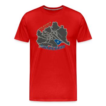 Wien Simmering - Männer Premium Bio T-Shirt - Rot - Vorne - Damien (186cm)