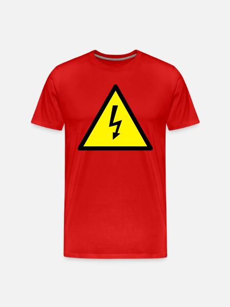 strom - Männer Premium Bio T-Shirt - Rot