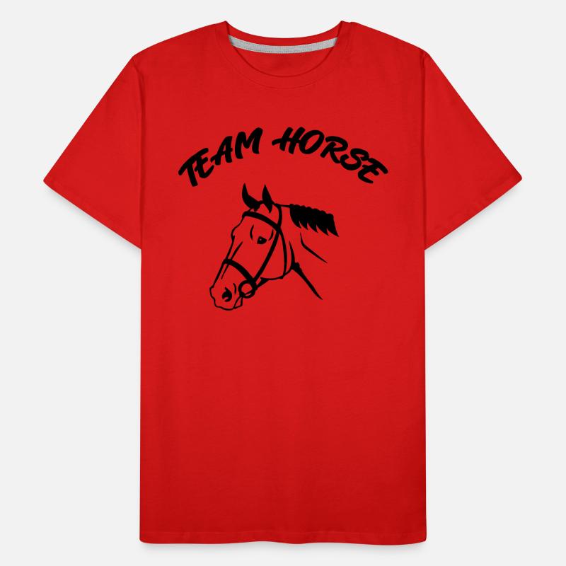 Cheval d’équipe T-shirt bio Premium Homme