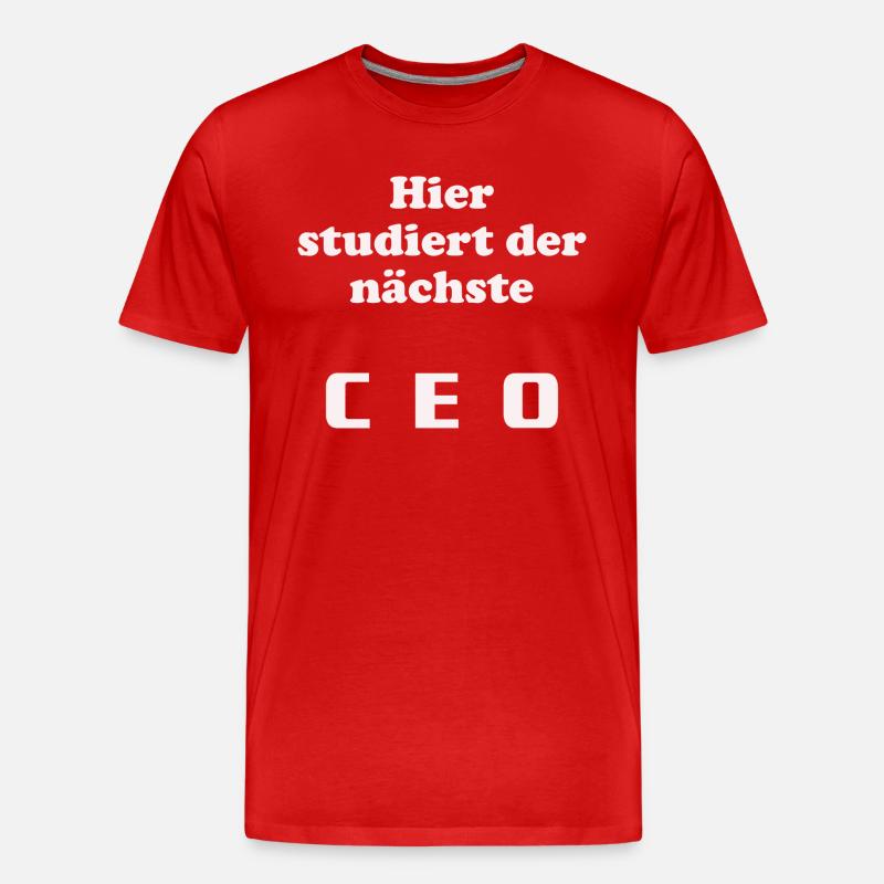 Next CEO - Chef - Männer Premium Bio T-Shirt - Rot