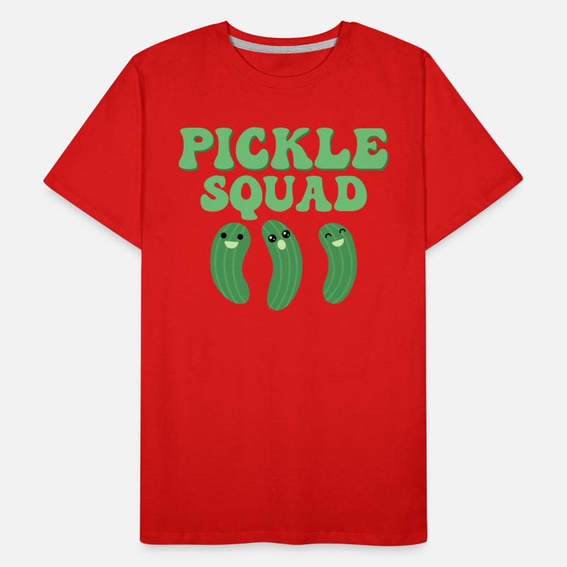 Pickle Squad Cornichons Concombre T-shirt bio Premium Homme