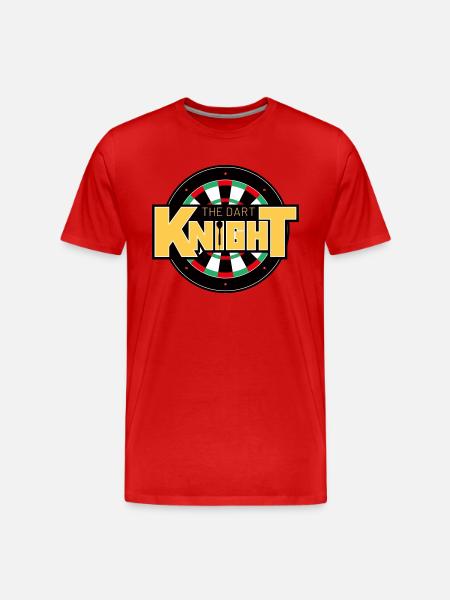 the dart Knight disc - Men's Premium Organic T-Shirt - red