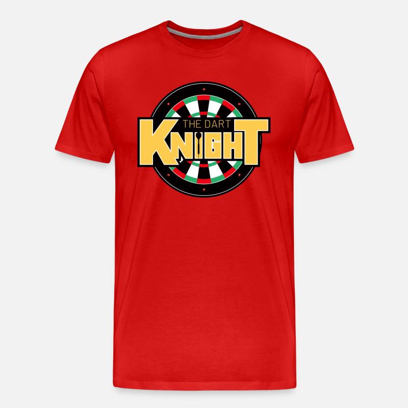 the dart Knight Wurfscheibe - Männer Premium Bio T-Shirt - Rot