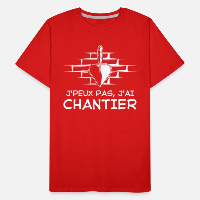 Construction de bâtiment T-shirt bio Premium Homme