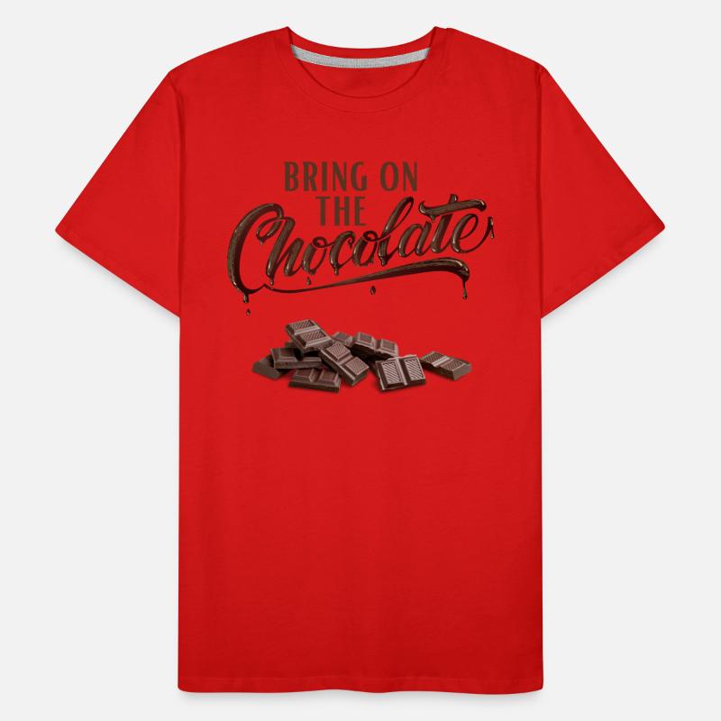 Apportez le chocolat - Schokoliebe T-shirt bio Premium Homme