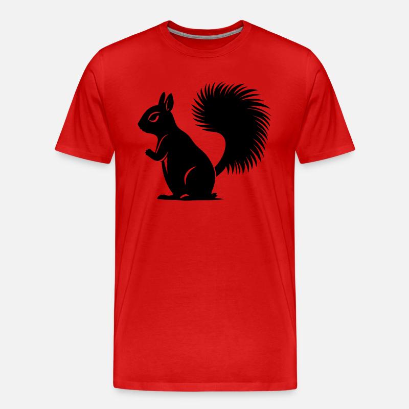 Eichhörnchen - Männer Premium Bio T-Shirt - Rot