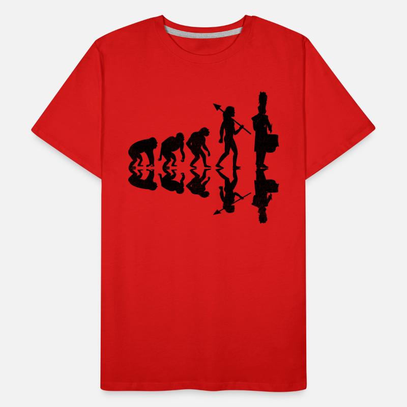 Drum Corps Evolution Marching Band Drum Music Perc Männer Premium Bio T-Shirt