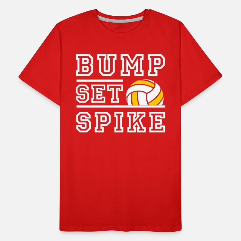 Bump Set Spike - color change possible Men's Premium Organic T-Shirt