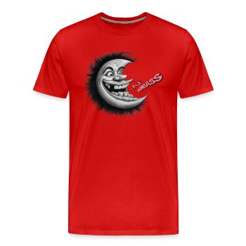 Moon Mischief: YOU DUMBASS - Men's Premium Organic T-Shirt - red - Front - Damien (186cm)