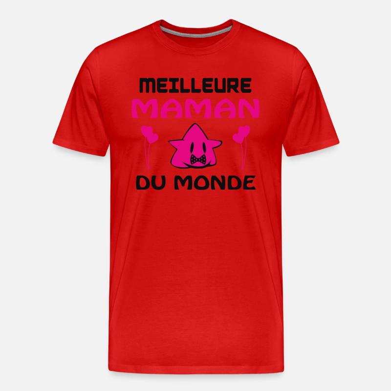 BESTE MUTTER DER WELT - Männer Premium Bio T-Shirt - Rot