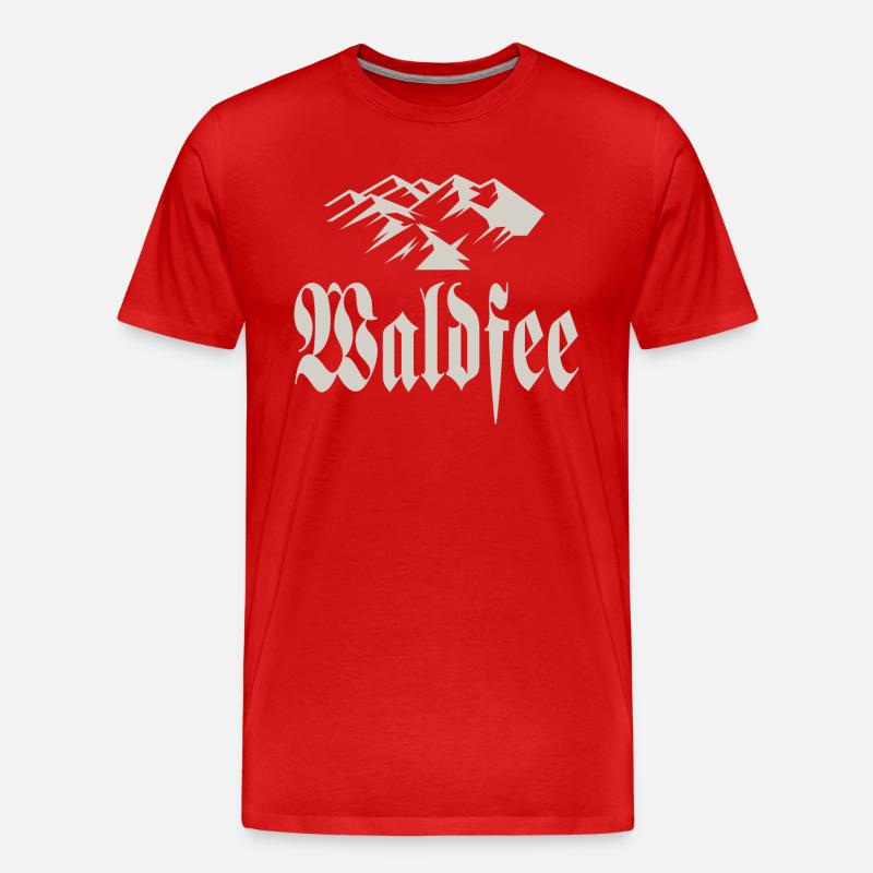 Waldfee - Männer Premium Bio T-Shirt - Rot