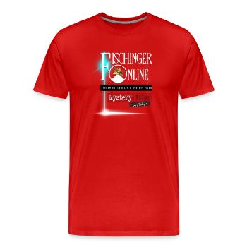 Fischinger Online en grand avec Mystery Files | abrégé - T-shirt bio Premium Homme - rouge - Devant - Damien (186cm)