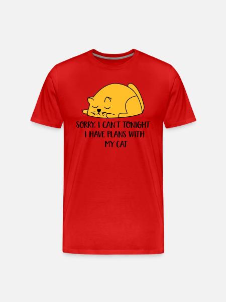 2541614 129996413 chat - T-shirt bio Premium Homme - rouge
