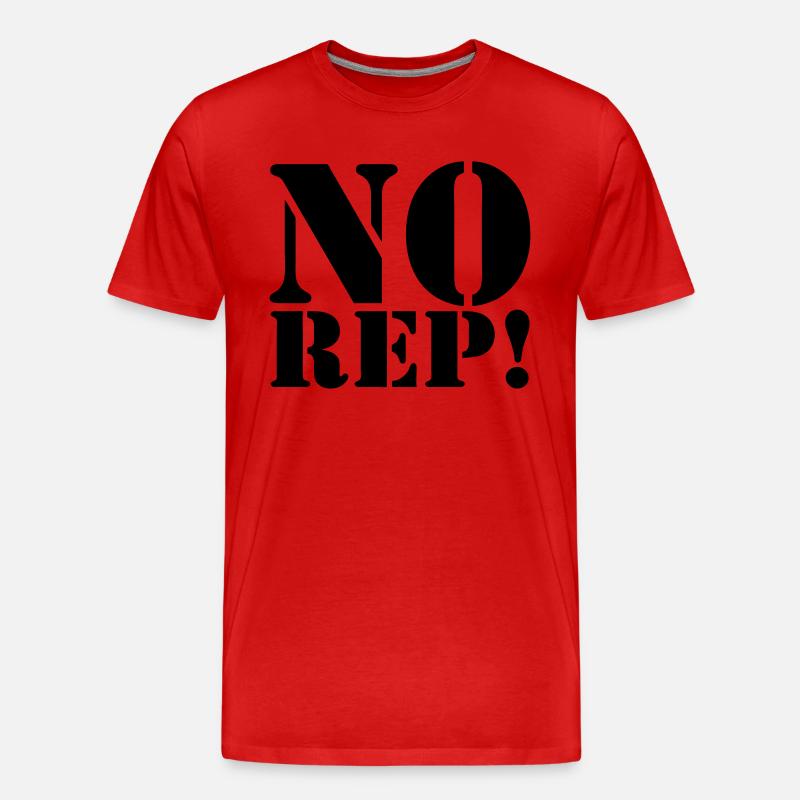 NO REP - Männer Premium Bio T-Shirt - Rot