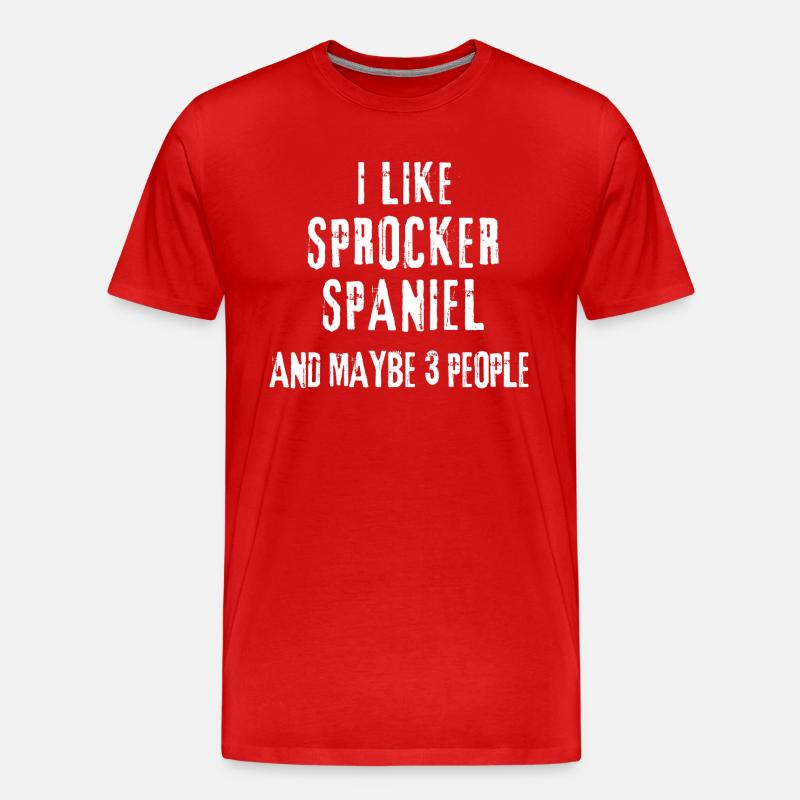 Sprocker Spaniel - Männer Premium Bio T-Shirt - Rot