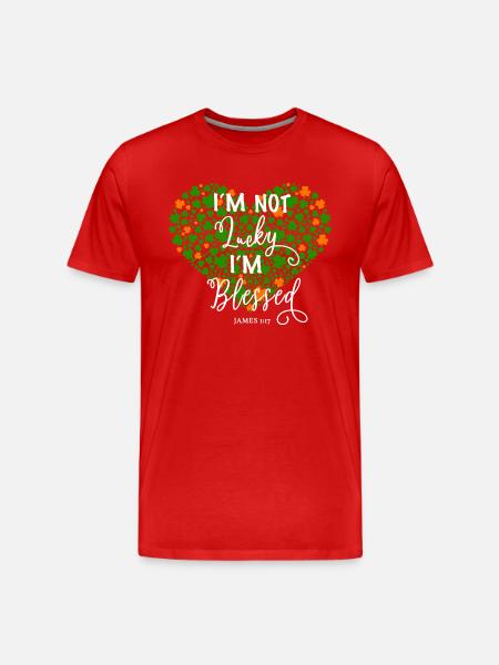 Christian God Faith Religious Gift - Men's Premium Organic T-Shirt - red
