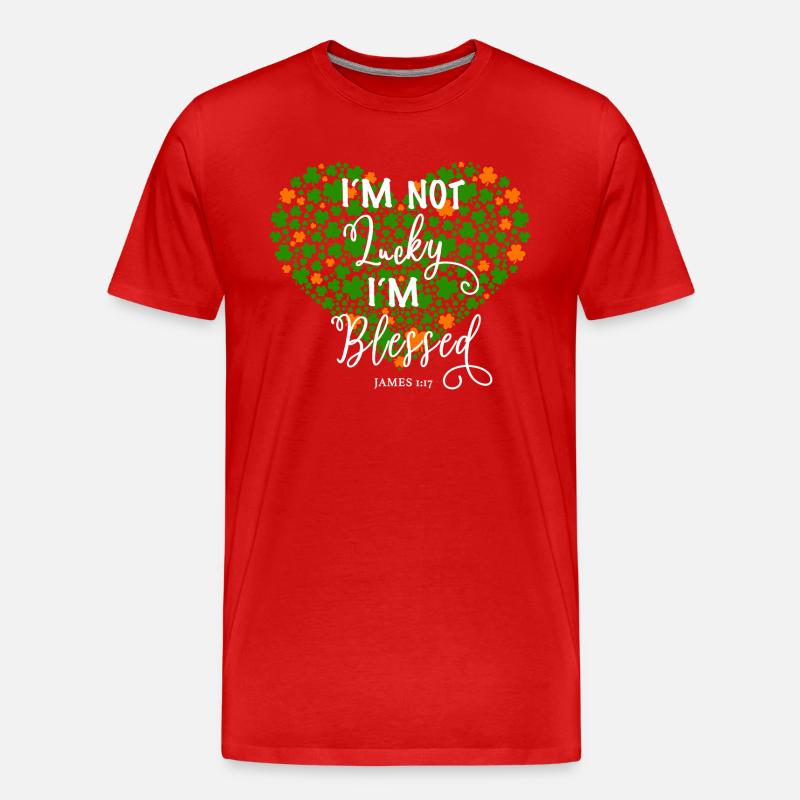 Christlich Gott Glaube Religiöses Geschenk - Männer Premium Bio T-Shirt - Rot