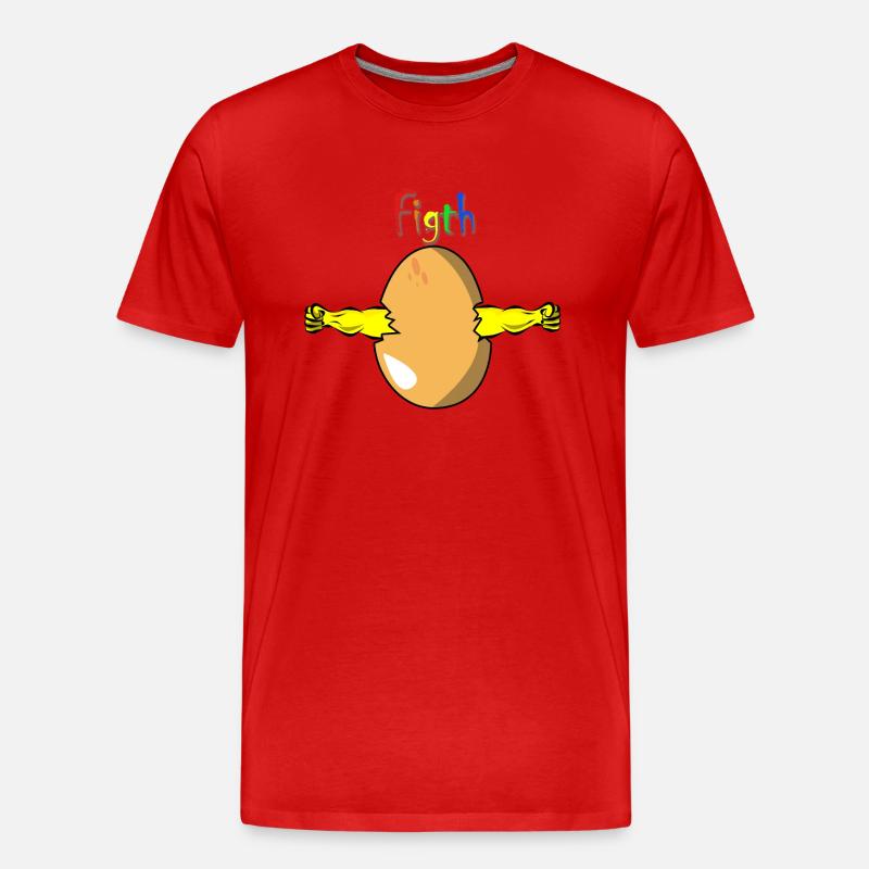 LGBT-Eier - Männer Premium Bio T-Shirt - Rot
