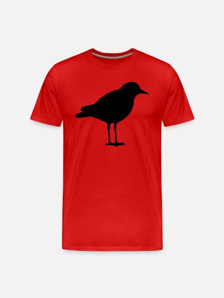 Vogel - Männer Premium Bio T-Shirt - Rot