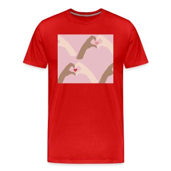 Ensemble - T-shirt bio Premium Homme - rouge - Devant - Damien (186cm)