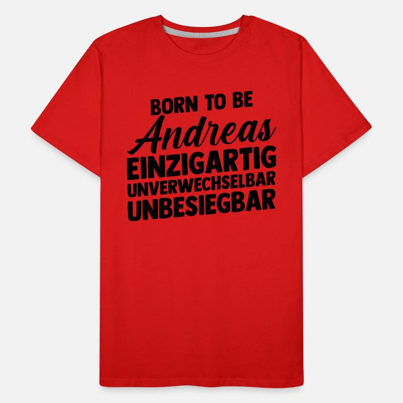First name Andreas Men's Premium Organic T-Shirt