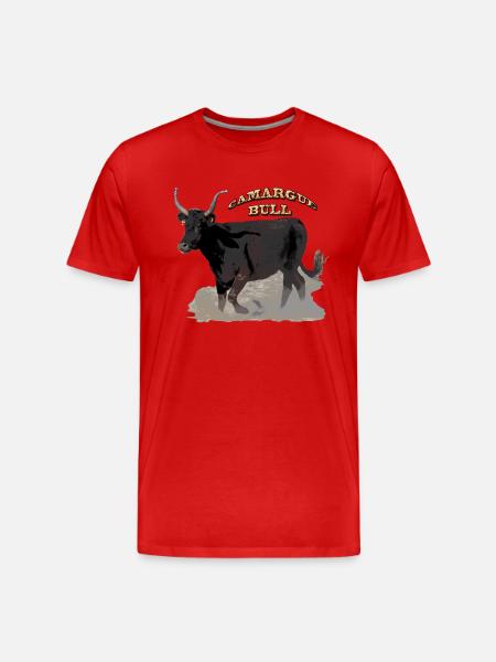 Taureau de Camargue - T-shirt bio Premium Homme - rouge