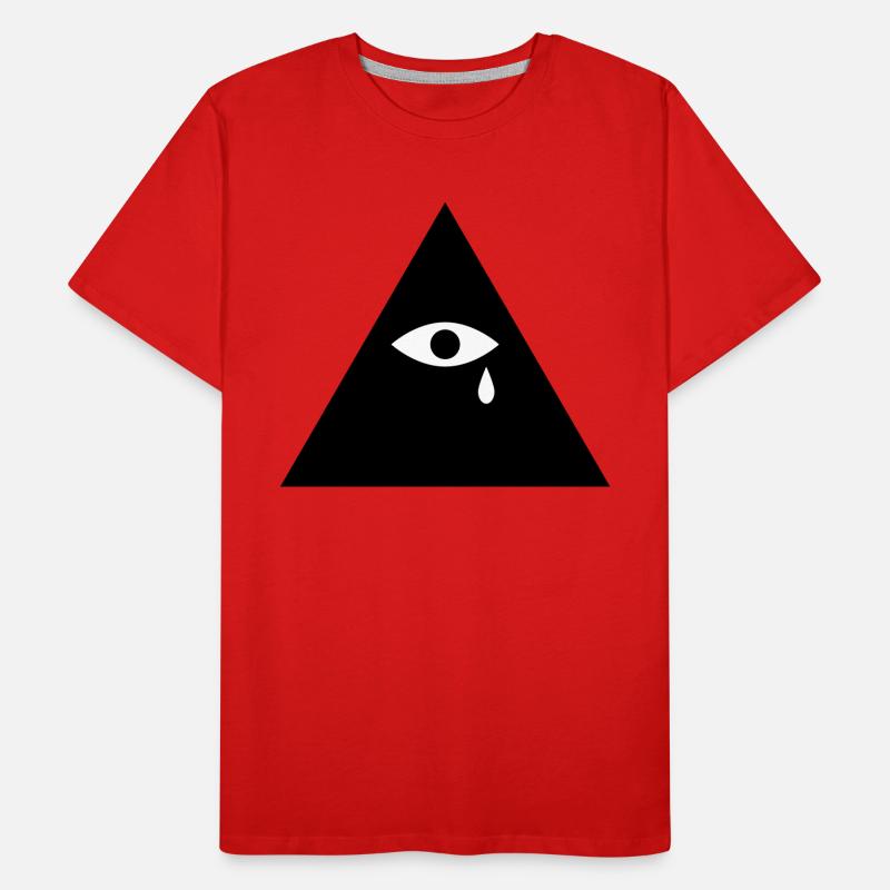 Pyramide Träne Männer Premium Bio T-Shirt