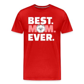 Spitz - Männer Premium Bio T-Shirt - Rot - Vorne - Damien (186cm)