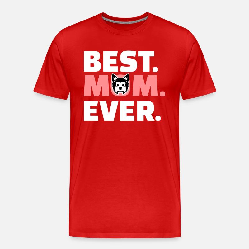 Yorkshire Terrier - Männer Premium Bio T-Shirt - Rot