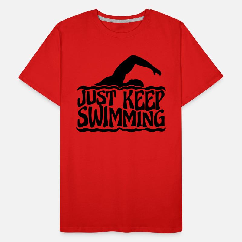 Continuez simplement à nager T-shirt bio Premium Homme