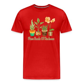 Gardening Gardeners Gardening Digging Plant - Men's Premium Organic T-Shirt - red - Front - Damien (186cm)
